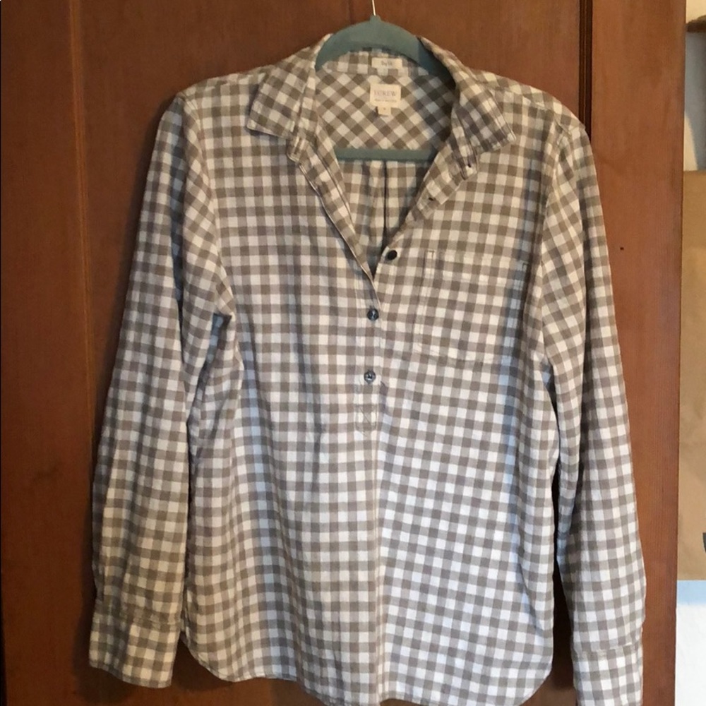 J.CREW Boy Fit Plaid Shirt